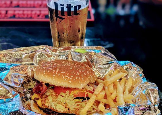 Make your own Burger and French Fries.