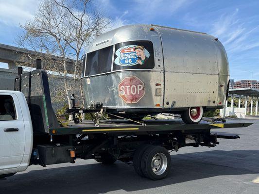 16' Airstream Sport travel trailer.