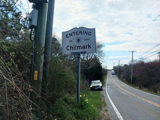 Entering Chilmark on State Road (new) from Aquinnah.