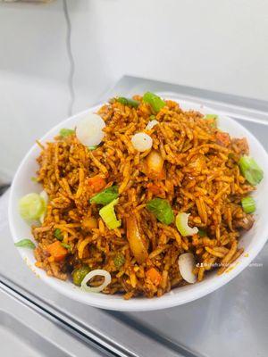 Vegetable schezwan fried rice