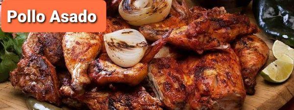 Pollo Asado with mezquite wood
