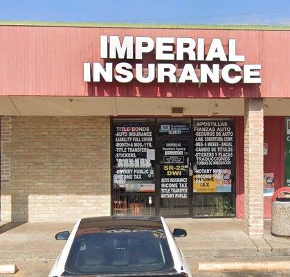 Imperial Insurance offers a wide variety of services.