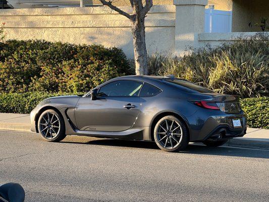 25% Ceramic coated tint on my BRZ