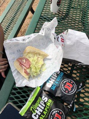 The worst attempt at making a sandwich