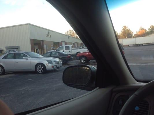 They are inside the two doors