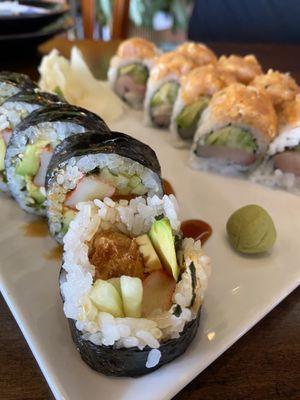 Some delightful sushi rolls!
