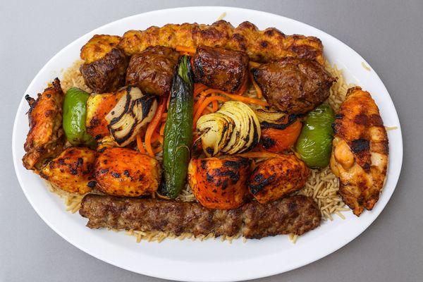 Family kabob Platter#25