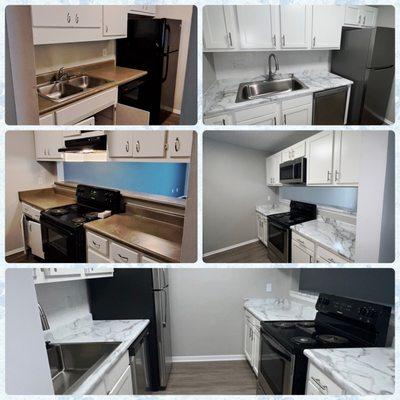 Lakeside Place Apartments in Greenville, SC. Before and After pictures.