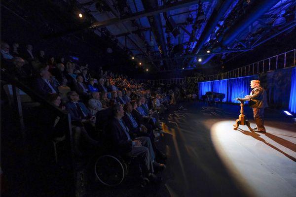 Our theater can seat 160 of your guests for any sort of performance or presentation.