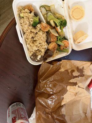 Steak and shrimp hibachi