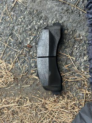 Brake pad ruined from installing it wrong