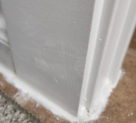 Paint on floor, not smooth