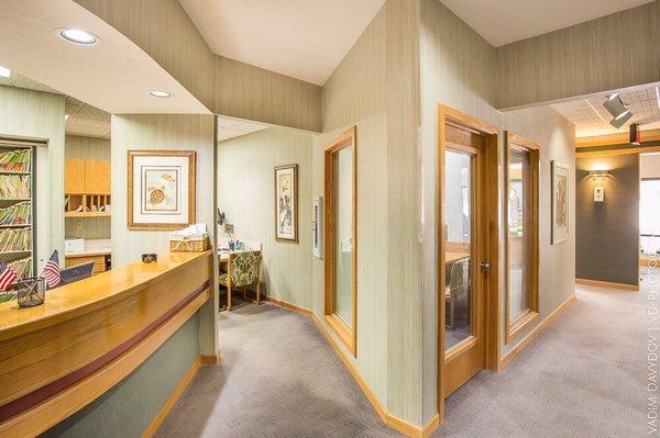 Patient check out and consult room.