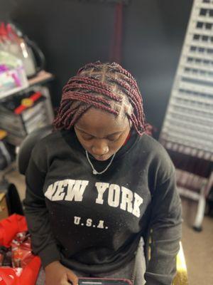 Medium Knotless with some color