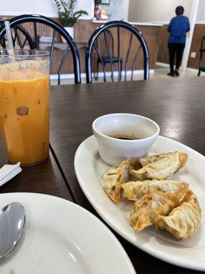 Potstickers and Thai Tea