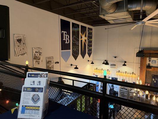 View from the floor with awesome Rays signage