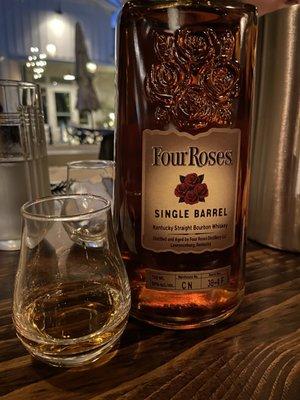 Four Roses Single Barrel third course pairing