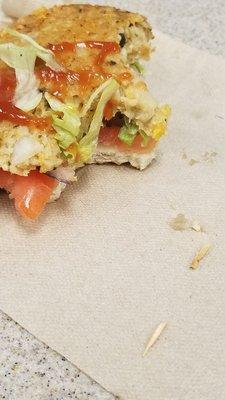 Toothpick in my veggie burger..