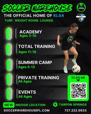 Professional-grade equipment ready for youth soccer clinics, private lessons, and agility training