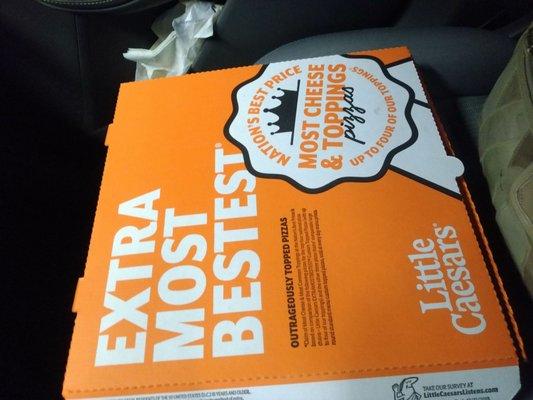 Grabbed a 3-meat to go.