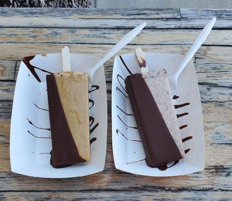 Hazelnut and Coffee with 1/2 dip dark chocolate. WooHoo!