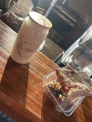 iced white Mocha with pumpkin