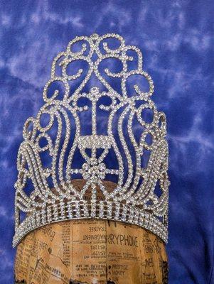 12 different rhinestone tiaras just arrived at the shop. Come see them all.....
