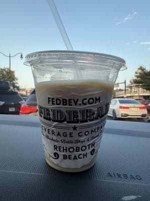 Iced coffee with milk