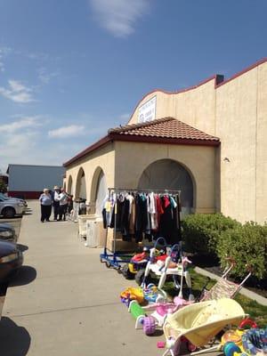 Lots of stuff for cheap. If you ever need 500 butter knives, they got 'em.