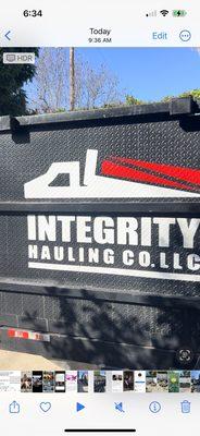 This is their logo on the outside of their truck