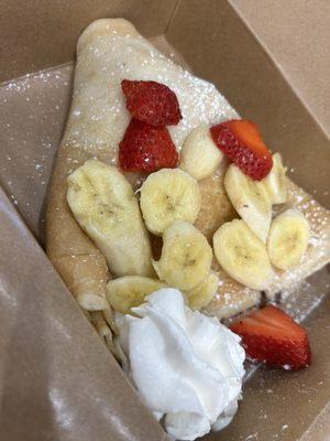 Strawberry and banana with Nutella