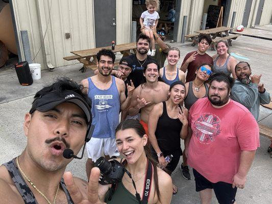 Outside workout hosted by AE fitness !