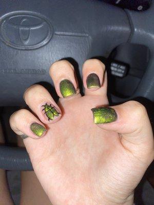 close up of nails