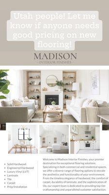 Madison Interior Finishes