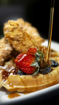 Chicken & Waffles Dukunoo Style.