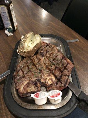 16 oz Porter house charbroiled to perfection.