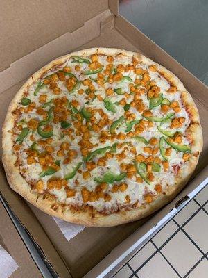 Buffalo chicken w/green peppers