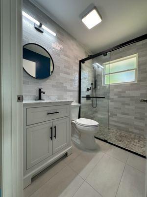 Bathroom remodeled