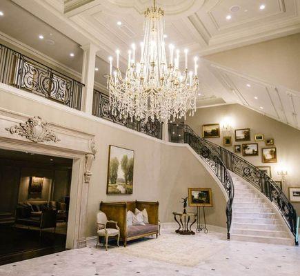 Custom wrought iron interior railings located at 678 Cranbury Rd East Brunswick @ www.parkchateau.com.