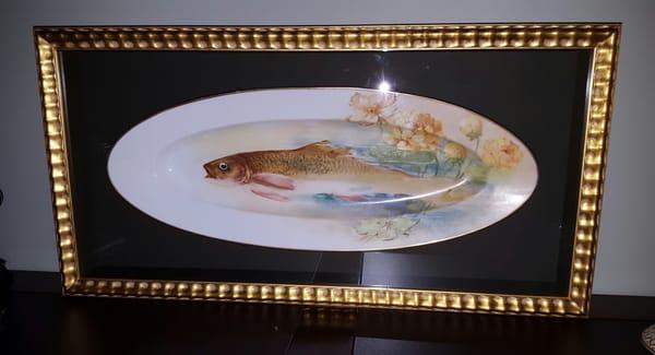 Antique "FISH PLATTER" that OFF THE WALL took such pride in designing this one of a kind shadowbox is an heirloom that will be treasured!!