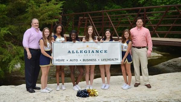 Photo with McMillan HS Cheer.