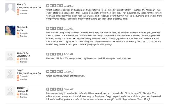 Tax Time Income Tax Service