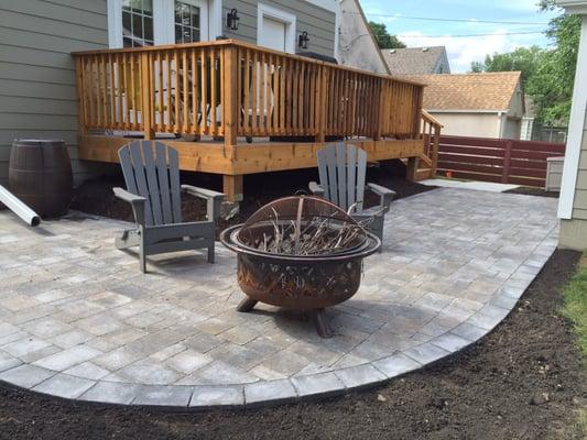 Our finished patio