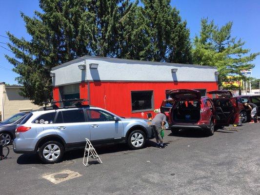 These Champion Wash guys are so detail oriented. Amazing wash, go for the full works, my Subaru Outback was $35 and worth it!