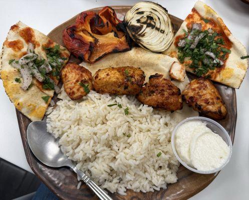 Shish Tawook lunch dish