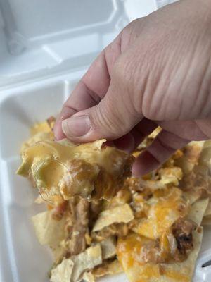 a hair in my food, I made an order online and the person who took the order to the car arrived angry and pedantic!!