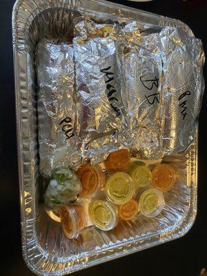 Our Taco adventure platter.