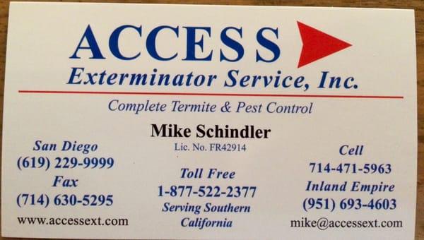 Access Exterminator Service