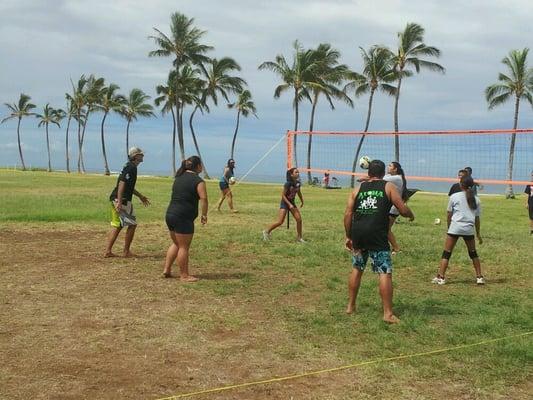 12 and up scrimmage with Coaches: Keoki, Vernon, & Steve