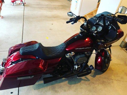 Powder coated exhaust on the random black parts